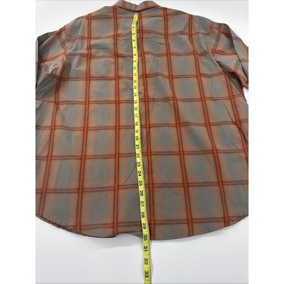 Panhandle Slim Western Shirt Womens 2X tan Plaid Pearl Snap Long Sleeve NEW - Picture 9 of 10